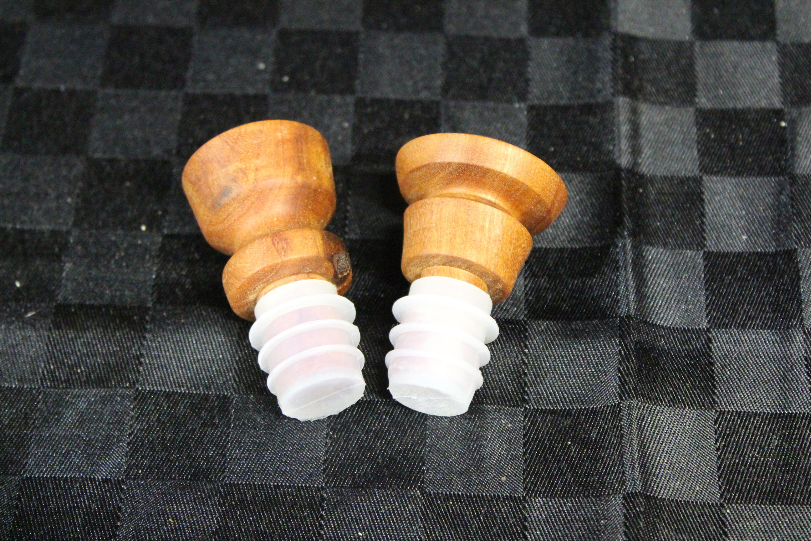 Blakely's Red Gum bottle stoppers finished with UBeaut Food Safe.