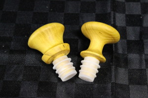 Mulberry bottle stoppers finished with UBeaut Food Safe.